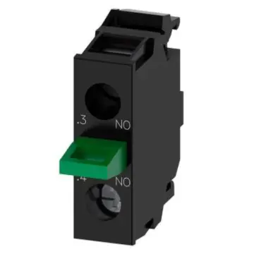 SIEMENS 3SU pushbutton indicator light accessory contact module, 3SU1400-2AA10-1BA0 3SU14002AA101BA0