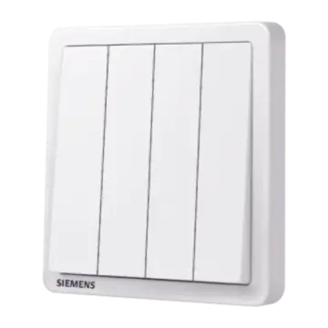 SIEMENS 10AX 4-way single-pole switch, 5TA14413NC01, elegant white, Adela series.