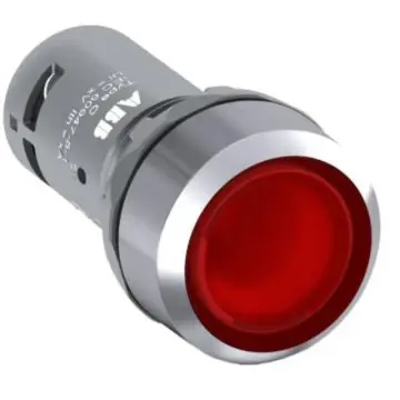 ABB CP series flat-top push button with illuminated metal ring, CP1-31R-01 10116168