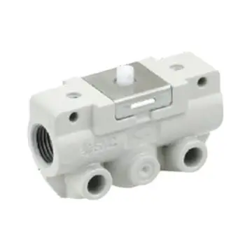 SMC mechanically controlled valve, VM120-01-00A, side piping, basic type, 2-position 2-way, R1/8