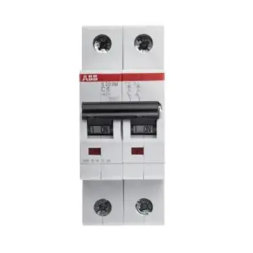 ABB S200M miniature circuit breaker, S202M-C6 10111833