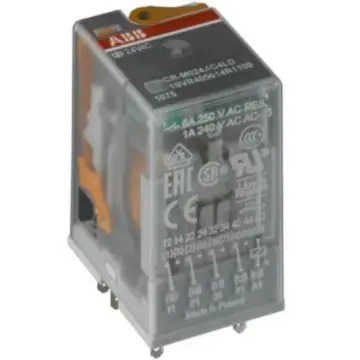 ABB CR-M Plug-in Intermediate Relay (with Test Button), CR-M110AC4L 10050182