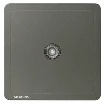 SIEMENS TV Socket 5UH14313NC06 Smoky Gray Adela Series