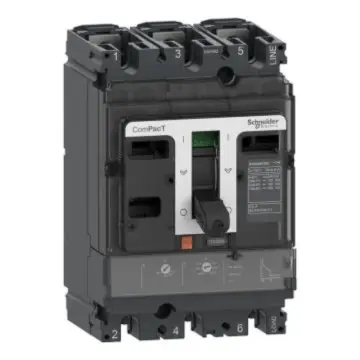 Schneider Electric NSX DC molded case circuit breaker, C16F3TM125D NSX160F 36kA DC 3P3D 125A TMD