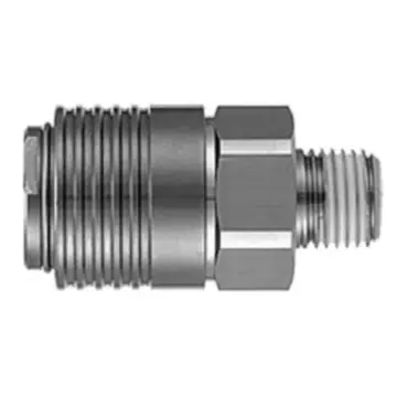 SMC quick-connect socket, KKA4S-03M-1, R3/8 connector.