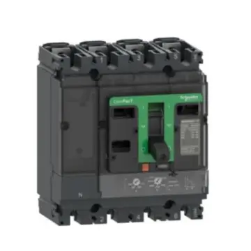 Schneider Electric NSX molded case circuit breaker, C10F4TM063 NSX100F 36kA AC 4P4D 63A TMD