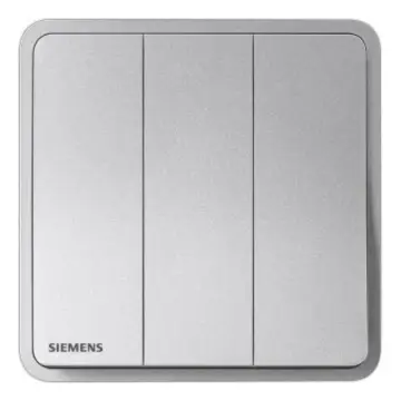 SIEMENS 16AX Three-position Single-pole Switch, 5TA11313NC02 Starry Silver, Zita Series