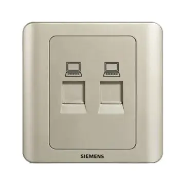 SIEMENS 2-outlet 8-pin computer socket RJ45 (Category 5e), 5TG01231CC133