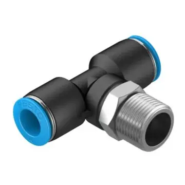 Festo quick-connect threaded couplings, QST-3/8-10, 153113 QS series