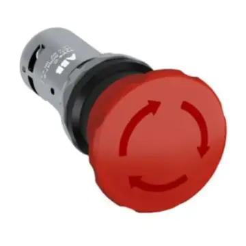 ABB CE Series Compact Rotary Reset Emergency Stop Button, CE4T-10R-20 10037230
