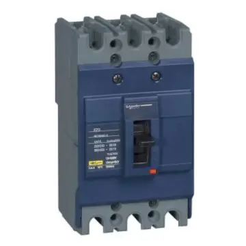 Schneider Electric molded case circuit breaker, EZD100M3075N, fixed 3-pole.
