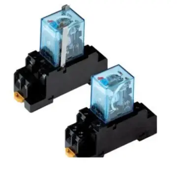 OMRON high-power relay with base, LY4N-J AC200/220+PTFZ-14-E