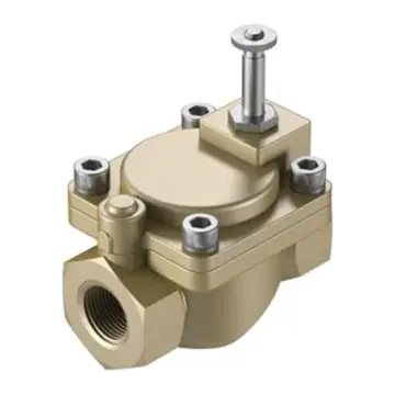Festo 2-position 2-way solenoid valve, VZWM-L-M22C-G112-F5, 546152, forced pilot operation, normally closed.