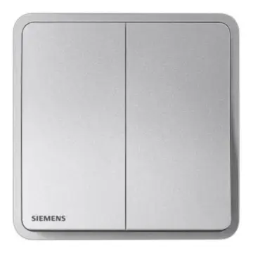SIEMENS 16AX 2-Position Neutral Switch, 5TA11253NC02 Starry Silver, Zita Series