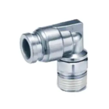 SMC SUS316 quick-connect coupling, KQG2L06-M5 elbow