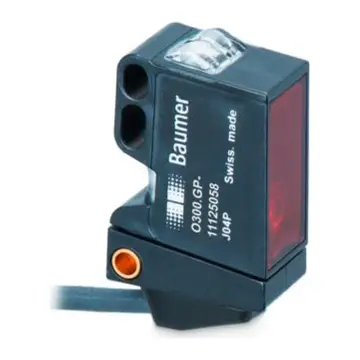BAUMER intensity difference detection diffuse reflectance sensor, O300.ZR-GW1T.72CU