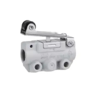 SMC mechanically controlled valve, VM121-01-01A, side piping, roller lever type, 2-position 2-way, R1/8