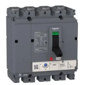 Schneider Electric 50KA Fixed Molded Case Circuit Breaker, LV516467 CVS160N TM125D 4P3D