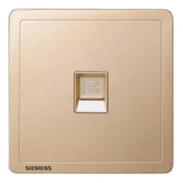 SIEMENS single-piece telephone jack, 5UH14613NC03 Sun Gold, Adela Series