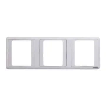 SIEMENS Vision Series Triple Bezel, 5TG05031CC1 Elegant White
