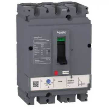 Schneider Electric 50KA Fixed Molded Case Circuit Breaker, LV510475 CVS100N TM63D 3P3D