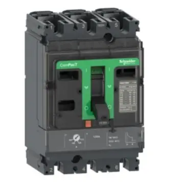 Schneider Electric NSX molded case circuit breaker, C10F3TM025 NSX100F 36kA AC 3P3D 25A TMD