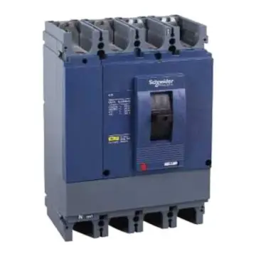 Schneider Electric molded case circuit breaker, EZD630E4600K, fixed 4-pole.