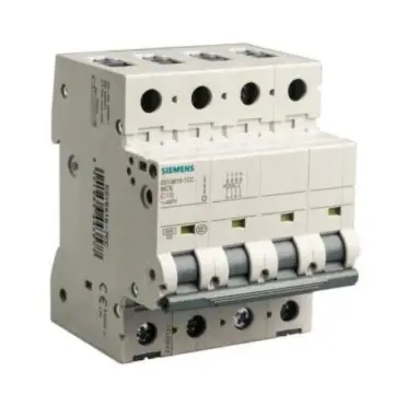 SIEMENS 5SY4 High Breaking Capacity Miniature Circuit Breaker, 5SY4 3P+N C0.3 5SY46147CC