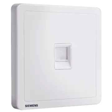 SIEMENS Category 6 computer socket, 5UH14713NC01, Elegant White, Adela Series