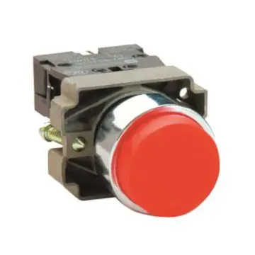 Schneider XB2 raised button, XB2BL42C (ZB2BZ102C+ZB2BL4C)