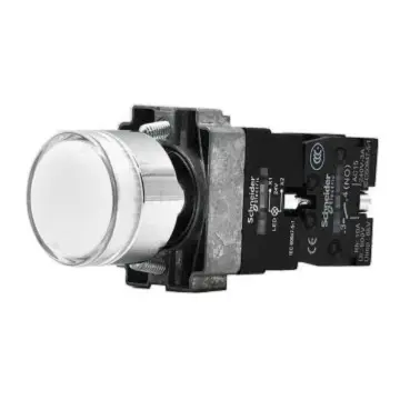 Schneider XB2 illuminated pushbutton, XB2BW31M1C 220VAC (ZB2BW31C+ZB2BWM11C)