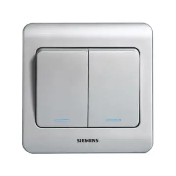SIEMENS 2-position single-pole rocker switch (with fluorescent indicator), 5TA01151CC122