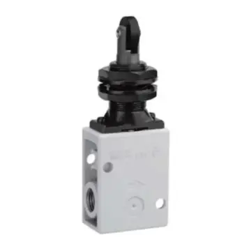 SMC mechanically controlled valve, VM230-02-07SA, side piping, transverse roller type, 2-position 3-way, R1/4