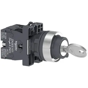 XA2EG03 Complete selector switch plastic black 22mm key 455