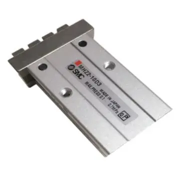 SMC parallel opening and closing pneumatic gripper, MHZ2-16D3, double-acting, flat finger type.