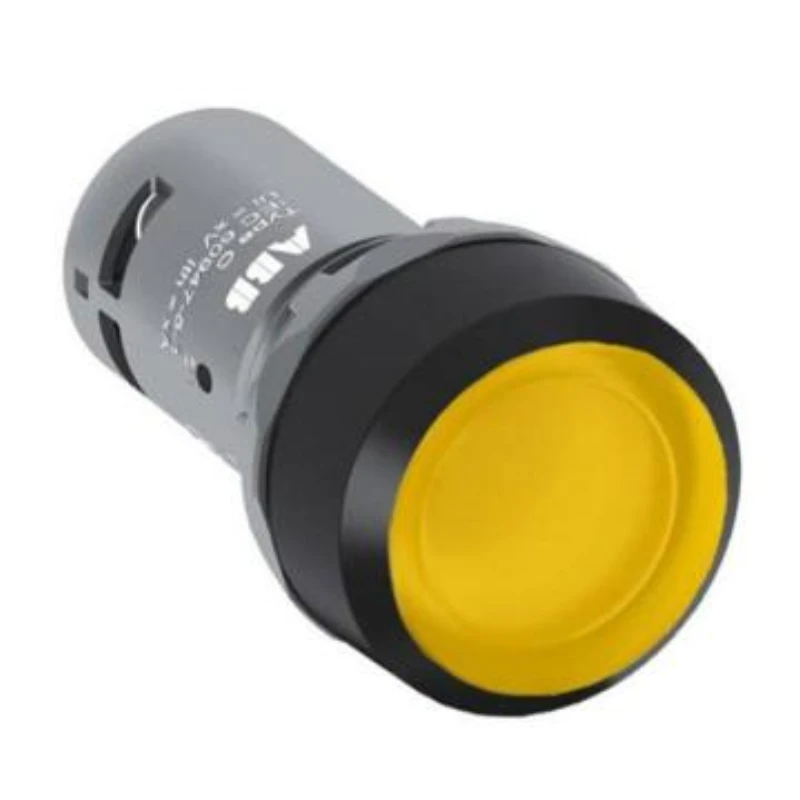 ABB CP series flat-top button with illuminated plastic ring, CP2-11Y-10 10103859