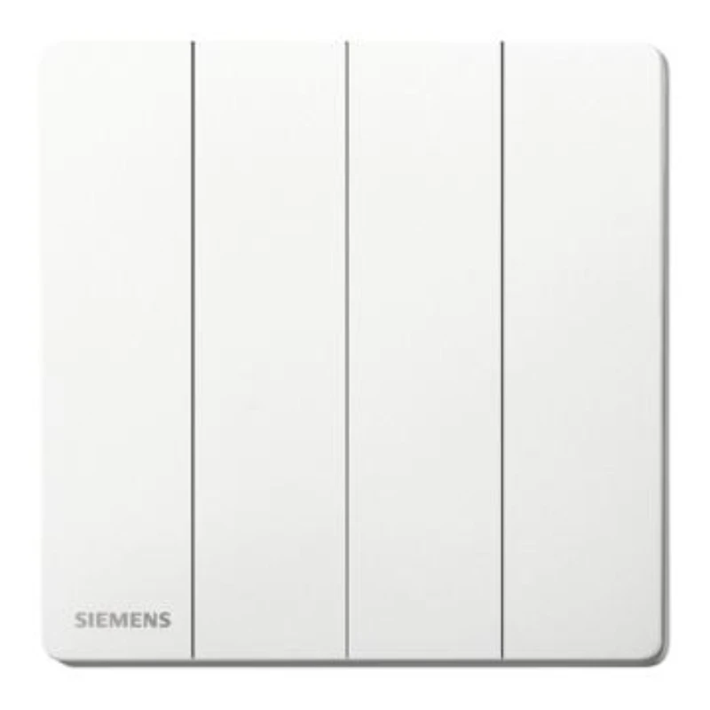 SIEMENS 16AX 4-position single-pole switch, 5TA31423NC01, Sandy White, from the Huichen Acus series.