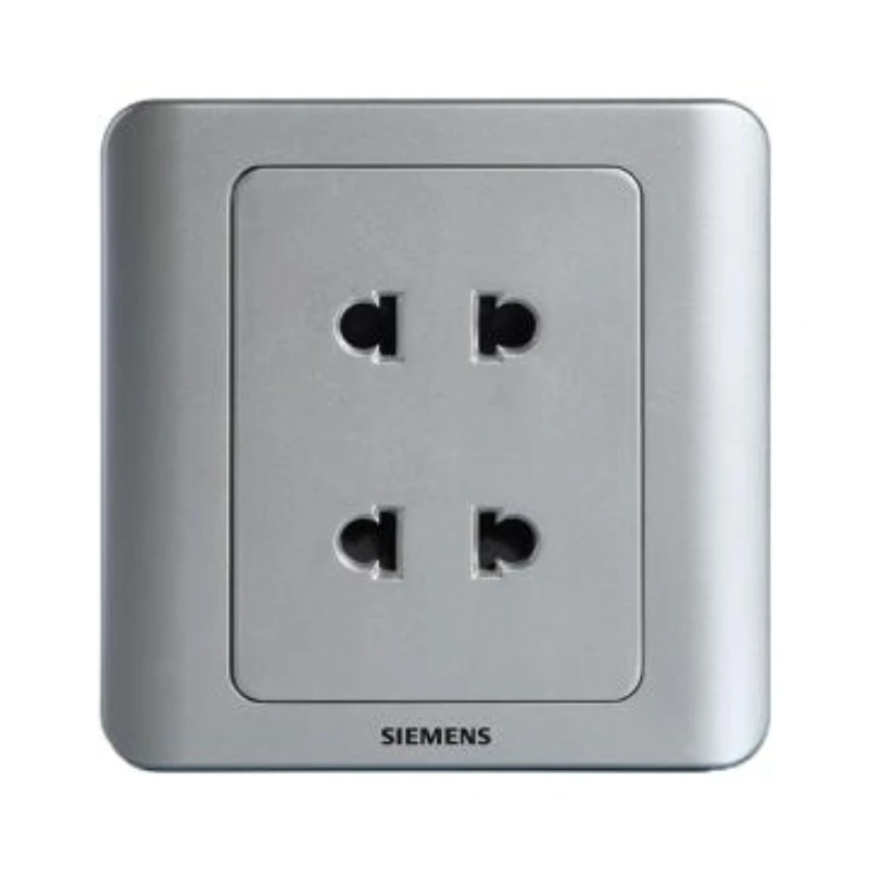 SIEMENS Dual 10A Two-Pole Flat/Round Socket, 5UB03011CC122