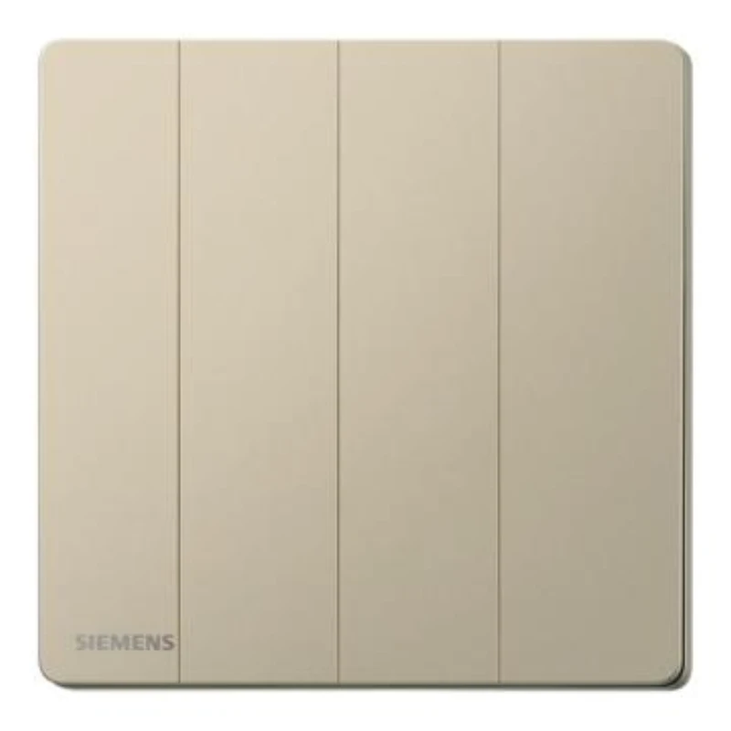 SIEMENS 16AX 4-position single-pole switch, 5TA31423NC04 Champagne Gold, Huichen Acus series.