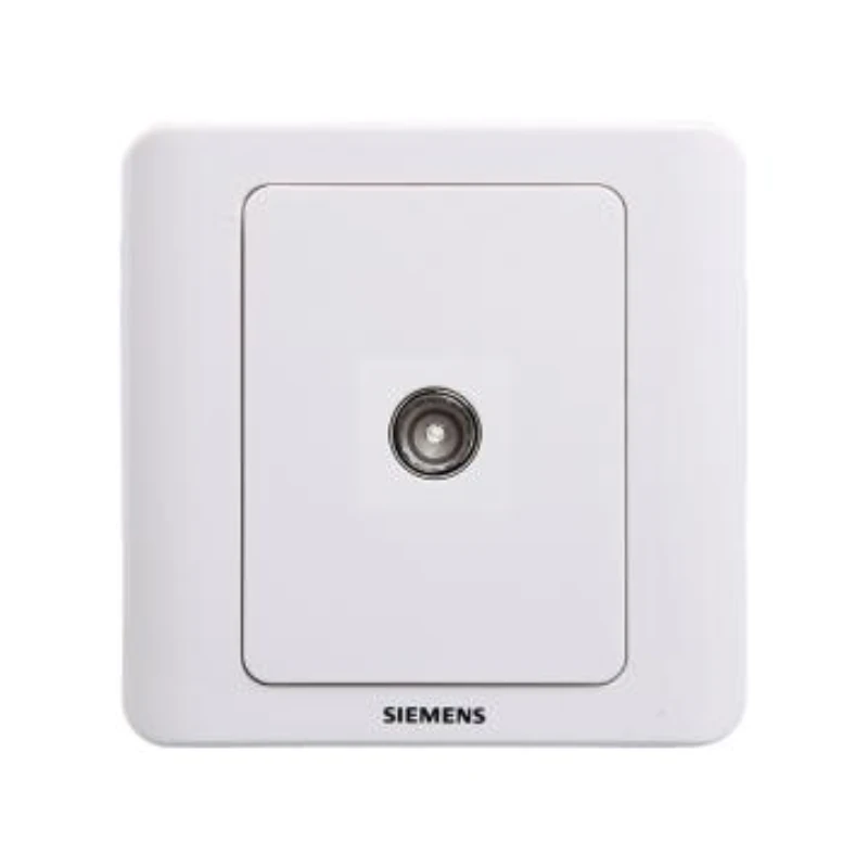 SIEMENS Vision Series Single-Slot TV Socket (5-850MHz), 5TG01111CC1 Elegant White