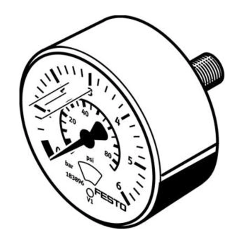 Festo MA pressure gauge, MA-23-6-R1/8, 183896