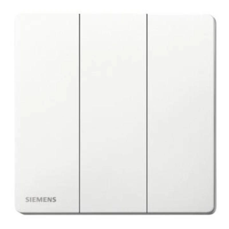 SIEMENS 16AX Three-position Single-pole Switch, 5TA31323NC01, Sand White, from the Huichen Acus series.