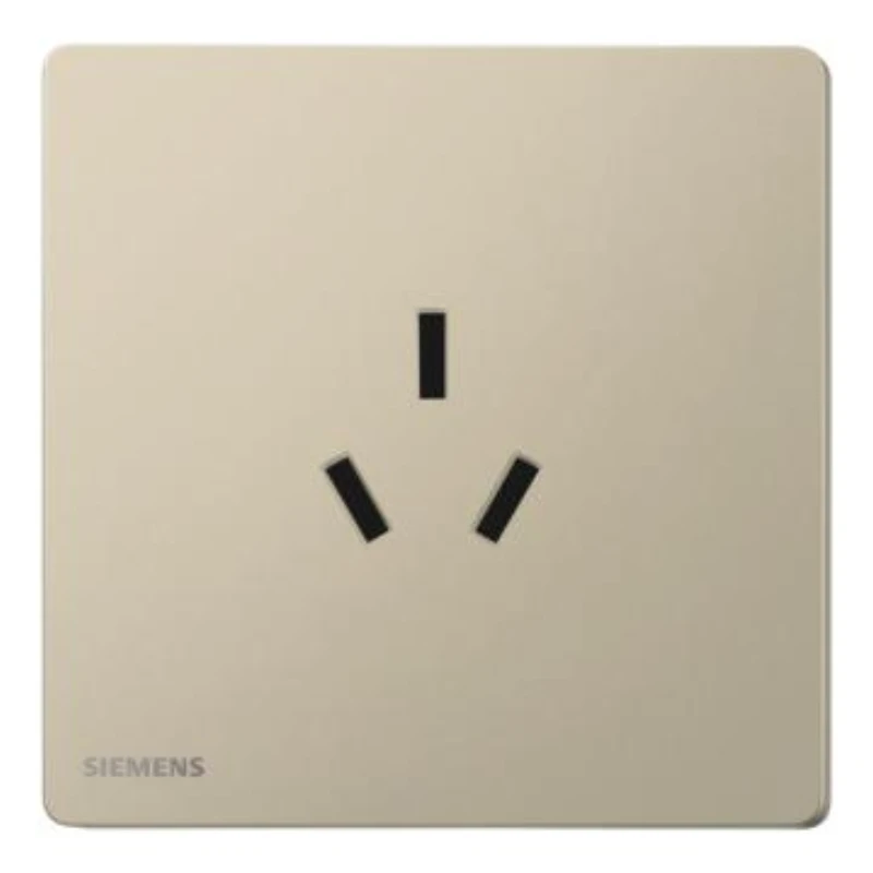 SIEMENS 16A three-pole socket, 5UB31433NC04 Champagne Gold, Huichen Acus Series