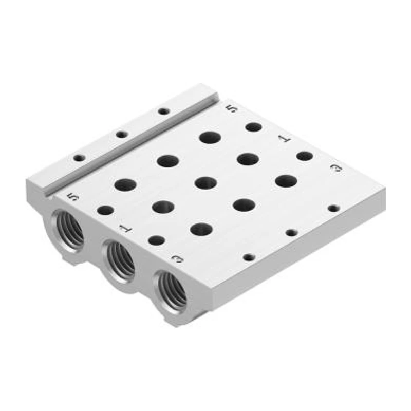 Festo VUVG series solenoid valve air circuit connection plate, VABM-L1-14S-G14-3, 566619
