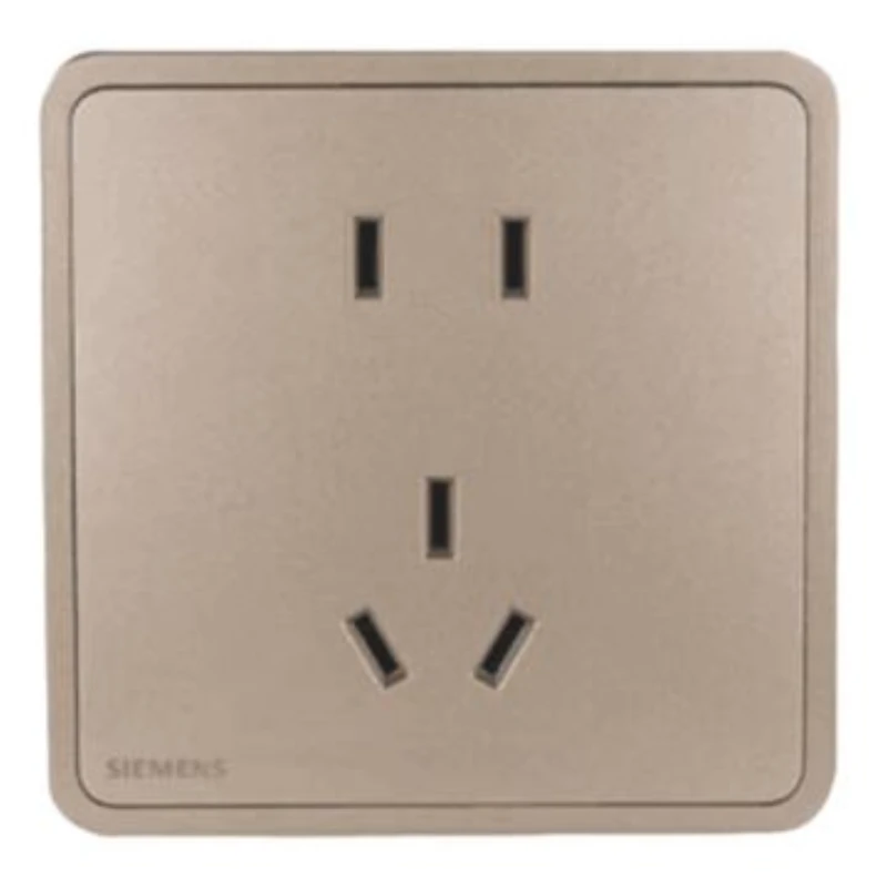 SIEMENS 10A Integrated Two-Pole and Three-Pole Socket, 5UB11143NC032P Sunrise Gold Zita Series