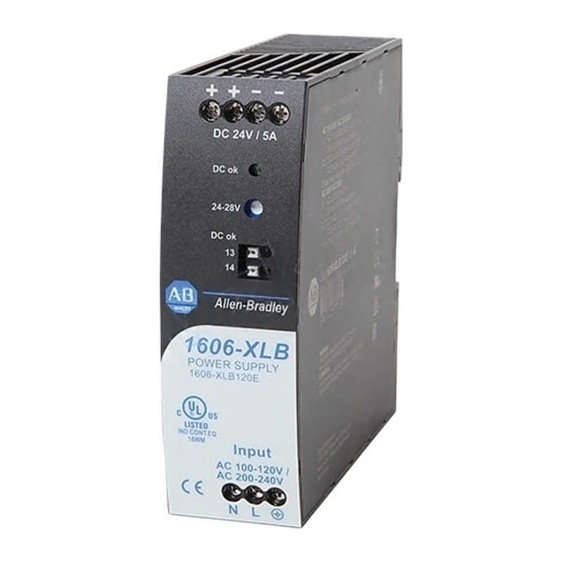 ALLEN BRADLEY-ROCKWELL Switching Power Supply 1606-XLB120E, Input AC220V, Output DC24V 5A, 1 unit