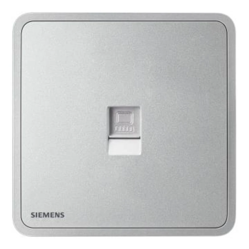 SIEMENS Category 6 Computer Socket, 5UH11713NC02 Starry Silver, Zita Series