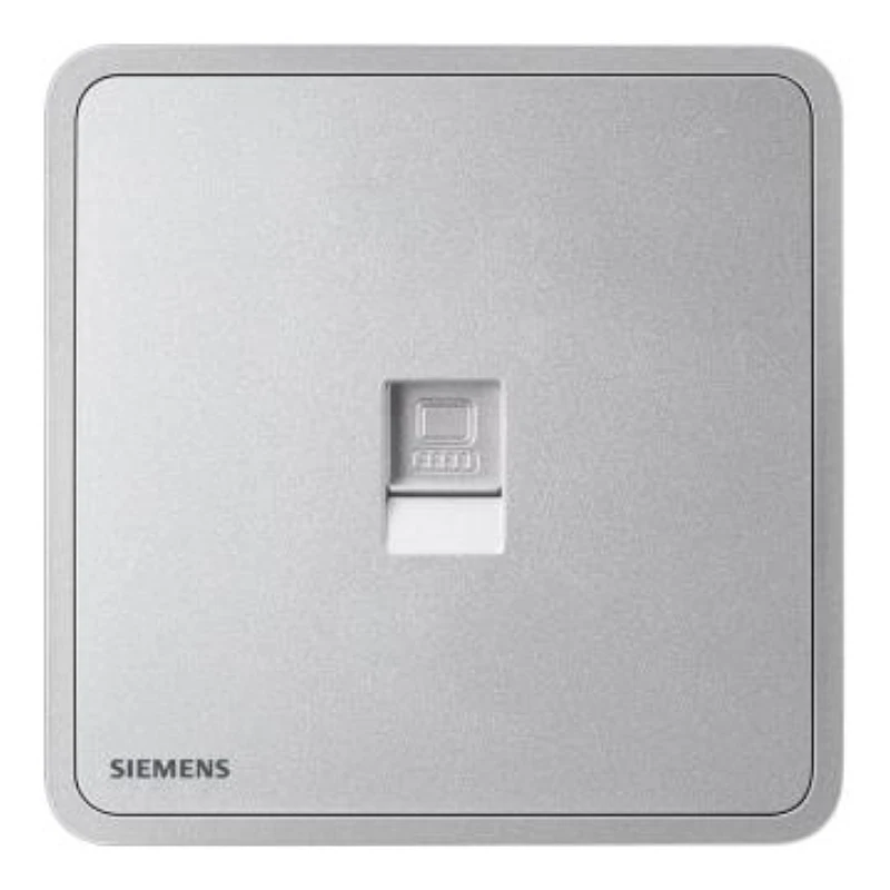 SIEMENS Single-Person Computer Socke (Category 5e), 5UH11623NC02 Starry Silver, Zita Series