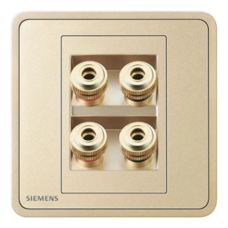 SIEMENS 2-outle speaker jack, 5UH11823NC03 Sunrise Gold, Zita Series