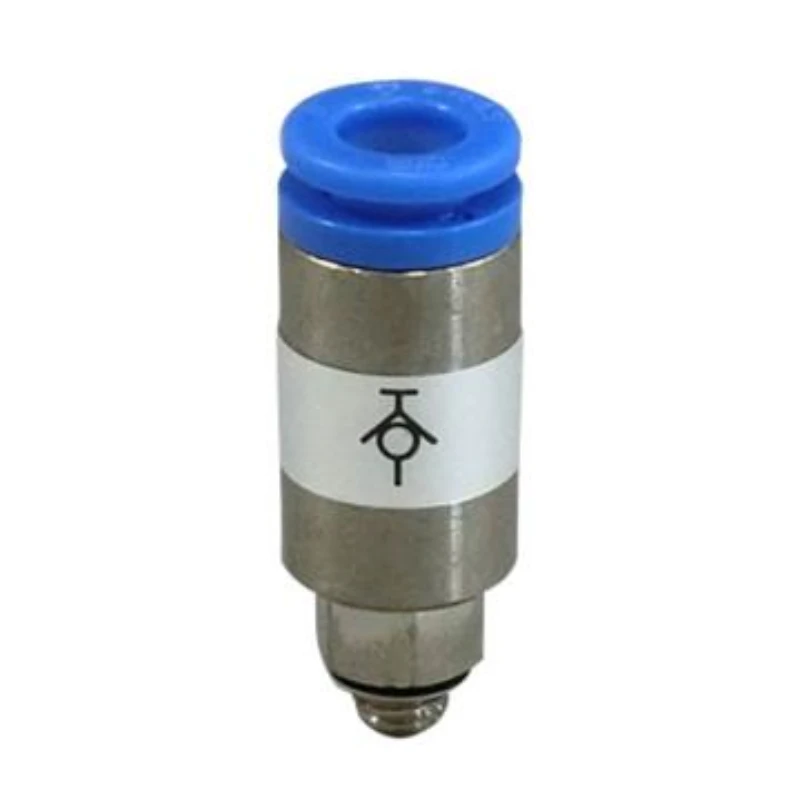 SMC straight-through external thread self-sealing thermoplastic quick-connect coupling, KCH06-M5, in multiples of 10.